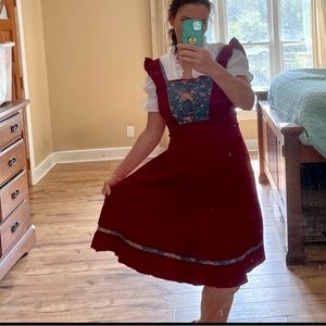 Authentic dress•Corduroy Drindle• Austrian• German• Oktoberfest